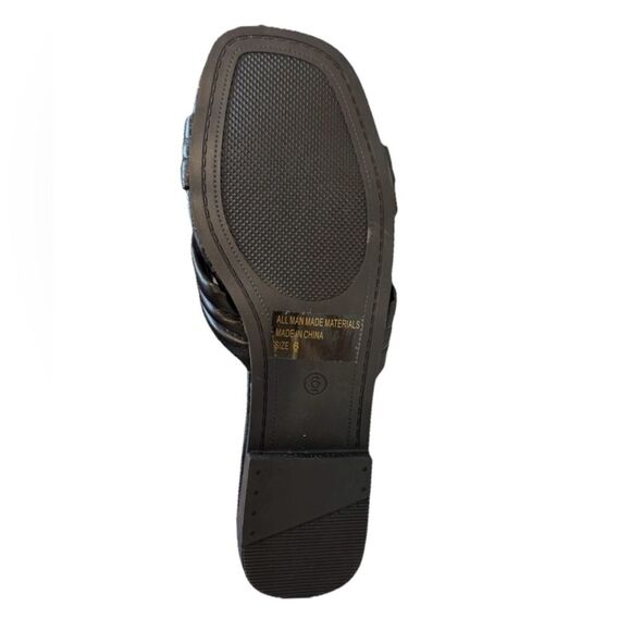 NIB Wild Diva Lounge IRA-30 Black Strappy Sandals.  Size 6 - Picture 5 of 6